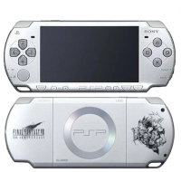 Sony PSP 2000 Crisis Core Final Fantasy VII Ice Silver Edition gaming-console