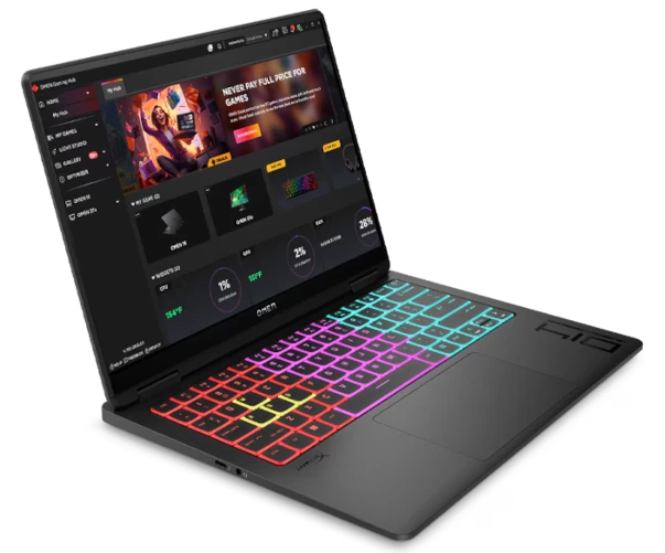 HP Omen Transcend 14 RTX Intel Core Ultra 7 Series 2 laptop