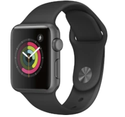 Apple Watch Series 1 Sport 38mm Space Gray Aluminum Black Sport Band MP022LL/A