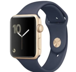 Apple Watch Series 1 Sport 42mm Gold Aluminum Midnight Blue Sport Band MQ122LL/A