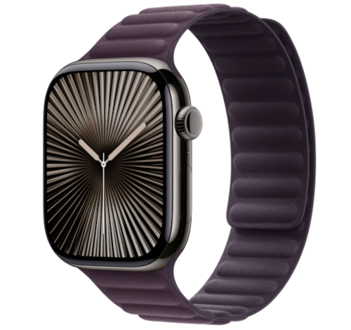 Apple Watch Series 10 42mm Natural Titanium Case w/ Apple OEM Band A3001 GPS Cellular