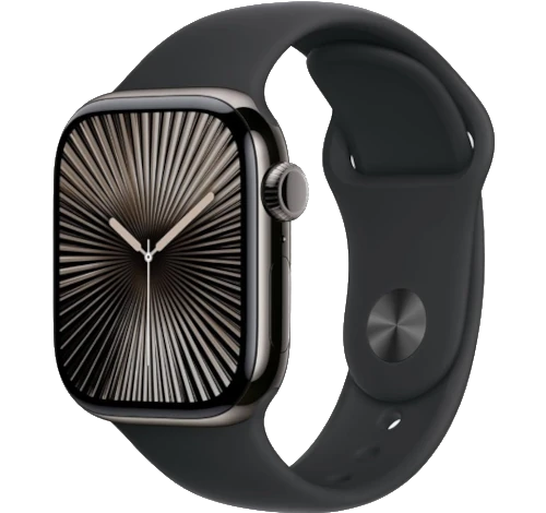 Apple Watch Series 10 42mm Slate Titanium Case w/Apple OEM Band A3001 GPS Cellular