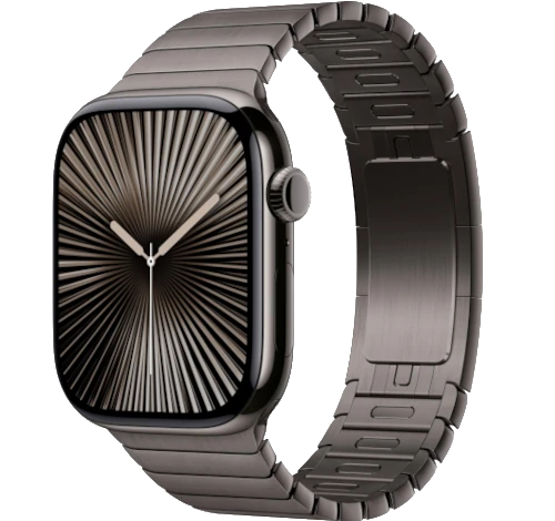 Apple Watch Series 10 42mm Slate Titanium Case w/ Link Bracelet A3001 GPS Cellular