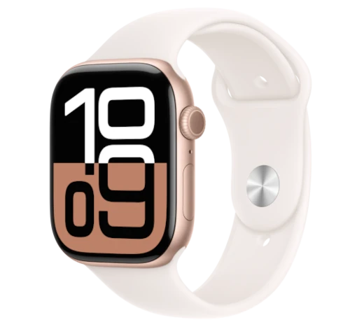 Apple Watch Series 10 46mm Rose Gold Aluminum Case w/ Apple OEM Band A2999 GPS Only