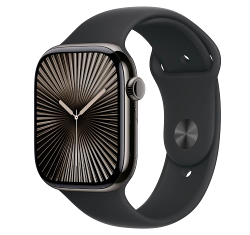 Apple Watch Series 10 46mm Slate Titanium Case w/ Apple OEM Band A3003 GPS Cellular