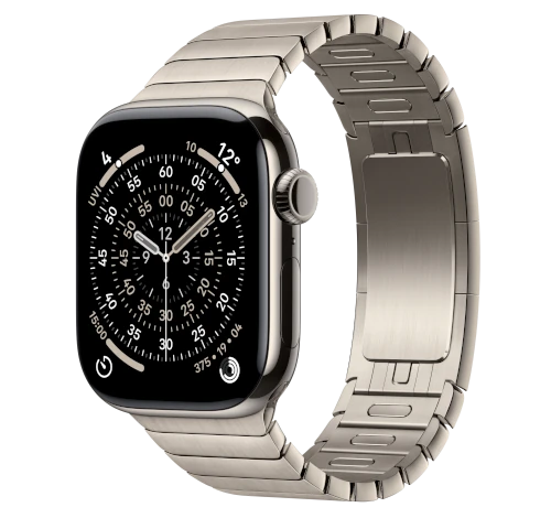 Apple Watch Series 11 42mm Natural Titanium w/ Link Bracelet GPS Cellular smartwatch