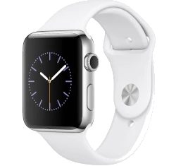 Apple Watch Series 2 42mm SS White Sport Band MNPR2LL/A