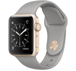 Apple Watch Series 2 Sport 38mm Gold Aluminum Concrete Sport Band MNP22LL/A smartwatch