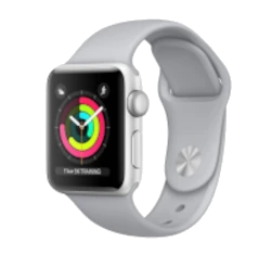 Apple Watch Series 3 38mm Silver Aluminum Fog Sport Band MQJN2LL/A GPS Cellular