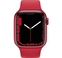 Apple Watch Series 7 45mm Red Aluminum Case with Apple OEM Band A2474 GPS Only