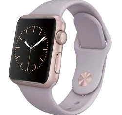 Apple Watch Sport 38mm Rose Gold Aluminum Lavender Sport Band MLCH2LL/A