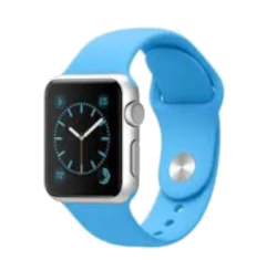 Apple Watch Sport 38mm Silver Aluminum Blue Sport Band MJ2V2LL/A