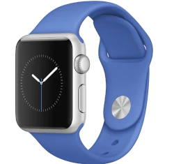 Apple Watch Sport 38mm Silver Aluminum Royal Blue Sport Band MMF22LL/A