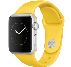 Apple Watch Sport 38mm Silver Aluminum Yellow Sport Band MMF02LL/A