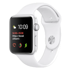 Apple Watch Sport 42mm Silver Aluminum White Sport Band MJ3N2LL/A