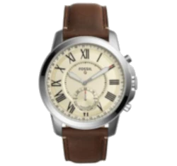 Fossil Q Grant Dark Brown Leather Hybrid FTW1118P smartwatch
