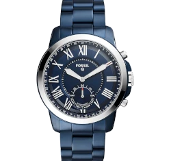 Fossil Q Grant Navy Blue SS Hybrid FTW1140P