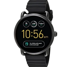 Fossil Q Wander Gen 2 Black Silicone FTW2103P