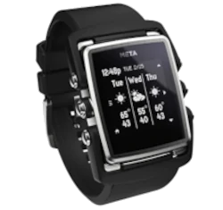 MetaWatch M1 Core Black Rubber smartwatch