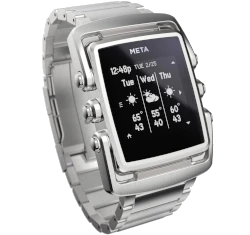 MetaWatch M1 Core Stainless Silver Smartwatch smartwatch
