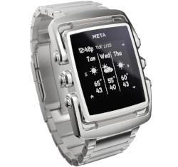 MetaWatch M1 Core Stainless Silver Smartwatch