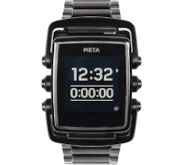 MetaWatch M1 Limited Black Stainless Smartwatch