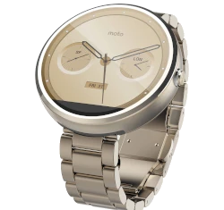 Motorola Moto 360 18mm Metal Slim Band Champagne Gold