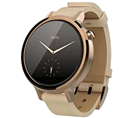 Motorola Moto 360 2nd Gen Rose Gold Blush Leather 42mm smartwatch
